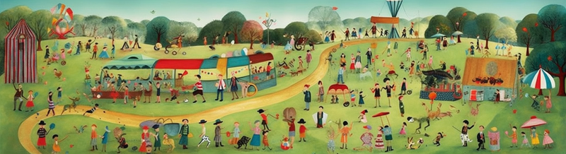 儿童节孩子们在户外演奏小路音乐庆祝节日背景,插画/手绘图,插画/手绘图库,插画/手绘图下载,插画/手绘